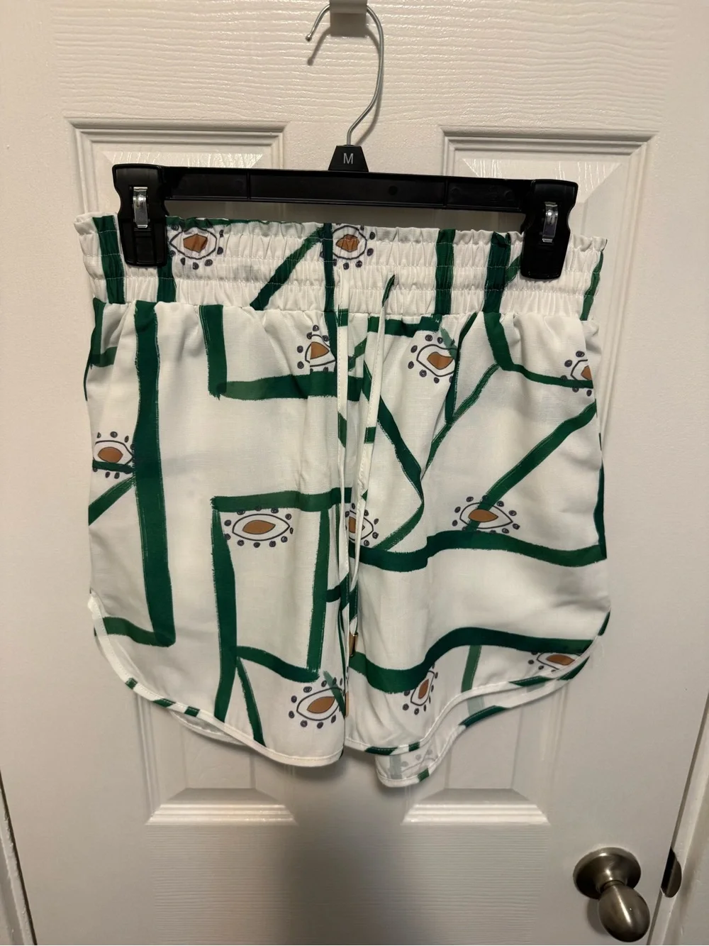 Commense Size M Print Shirt & Shorts 2-Piece Set NWT